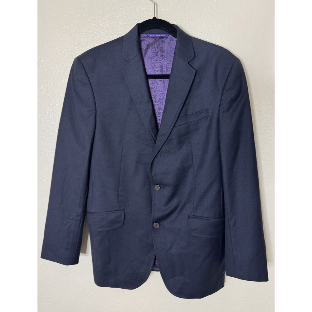 Ted Baker London Endurance Jones CT Mens Navy Blue Wool Blazer Sports Size 38 R